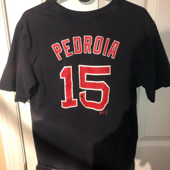 Navy Dustin Pedroia Shirt - Picture 2 of 4